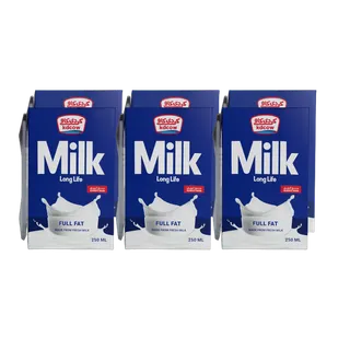 KDCow Full Cream Long Life Milk 6x250ml