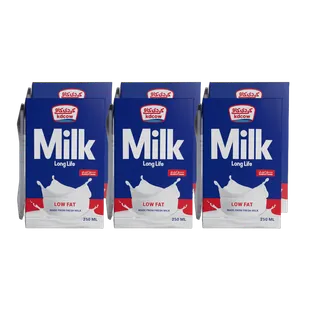 KDCow Long Life Milk Skimmed 6x250ml