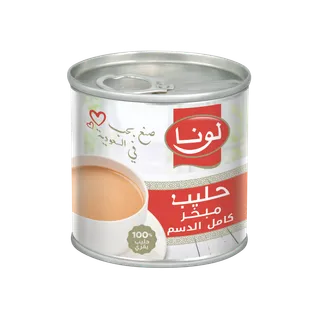 لونا بريميوم حليب مبخر كامل الدسم، 170g