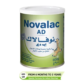 Novalac AD Special Formula for Infant Diarrhea, 6 Months - 3 Years, 600g