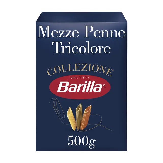 Barilla Mezze Penne Tricolore Pasta