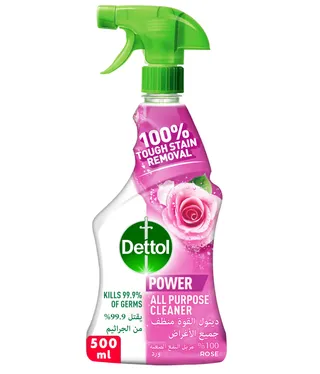 Dettol Rose Scent All Purpose Cleaner Spray Bottle, 500ml