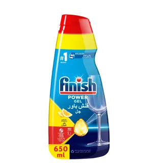 Finish Lemon Sparkle All in One Max Concentrated Dishwasher Gel, 650ml