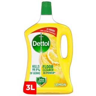 Dettol Lemon Scent Antibacterial Floor Cleaner, 3L