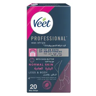 Veet Professional Hair Removal Wax Strips for Normal Skin Legs & Body