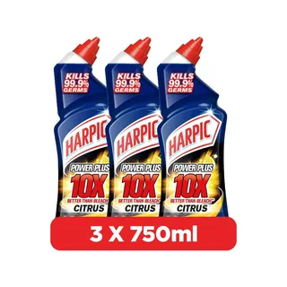 Harpic Citrus Toilet Cleaner, 3x750ml