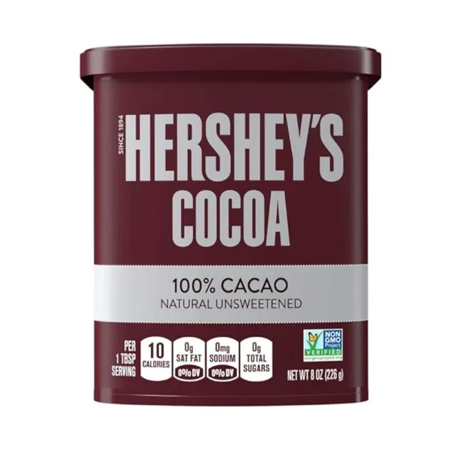 Hershey's Cocoa 100% Naturally Unsweetened Cocoa Powder, 226g