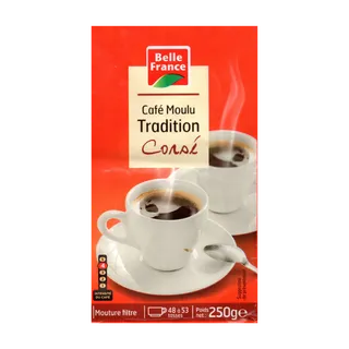 بيل فرانس قهوة مطحونة قوية، 250g