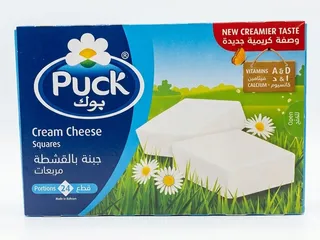 Puck Square Cream Cheese, 24 Portions, 432g