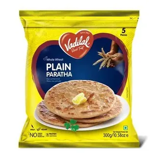Vadilal Whole Wheat Plain Paratha, 300g