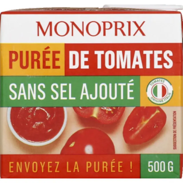 Monoprix Tomato Puree Sauce, 500g