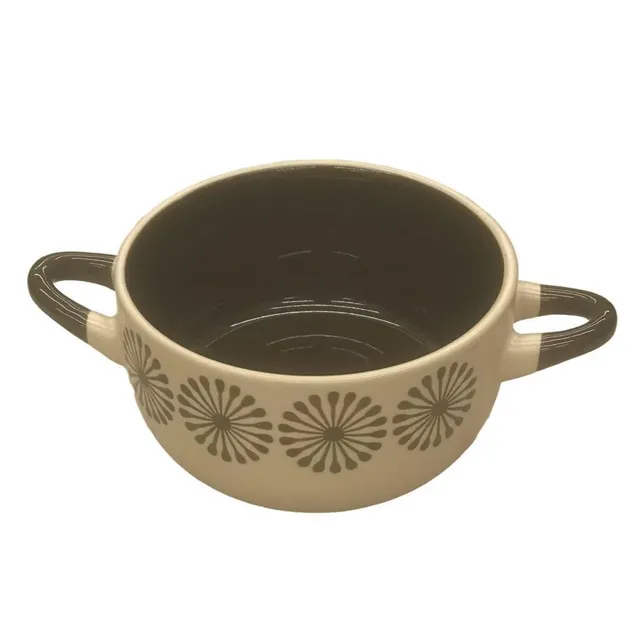 Porcelain Soup Bowl With Handle, Size 8