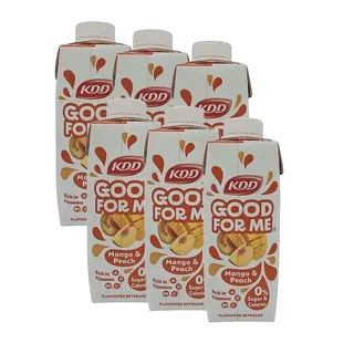 KDD Good For Me Mango & Peach, 6x250ml