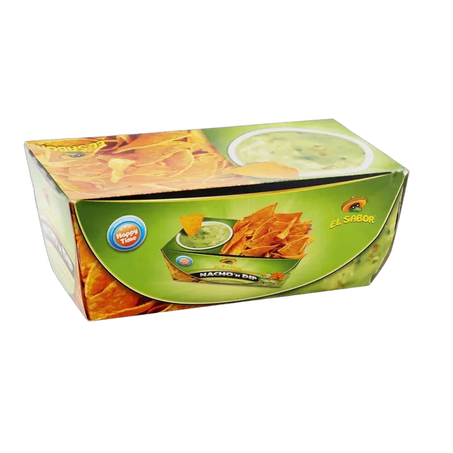 El Sabor Nacho’N Dip Salted Nacho Chips + Guacamole Sauce 175G
