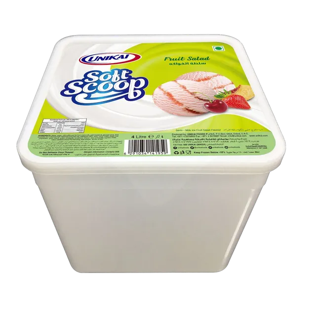 Unikai Soft Scoop Ice Cream - Fruit Salad 4L