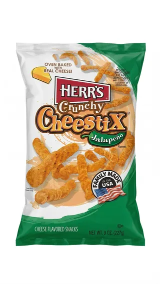 Herr's Jalapeno Crunchy Cheestix, 227g