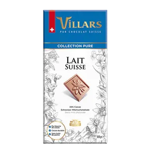 Villars Pure Swiss Milk Chocolate, 100g