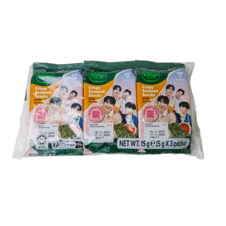 Bibigo Original Crispy Seaweed Snacks, 15g