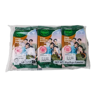 Bibigo Barbeque Crispy Seaweed Snacks, 15g