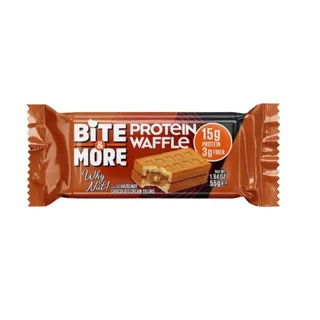 Bite & More Why Nut with Hazelnut Chocolate Cream Filling Protein Waffle, 55g