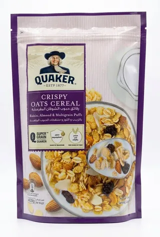 Quaker Crispy Oat Raisin and Almond 400g