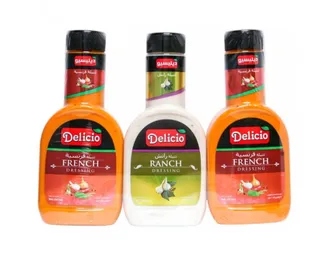 Delicio Salad Dressing Assorted, 3x267ml