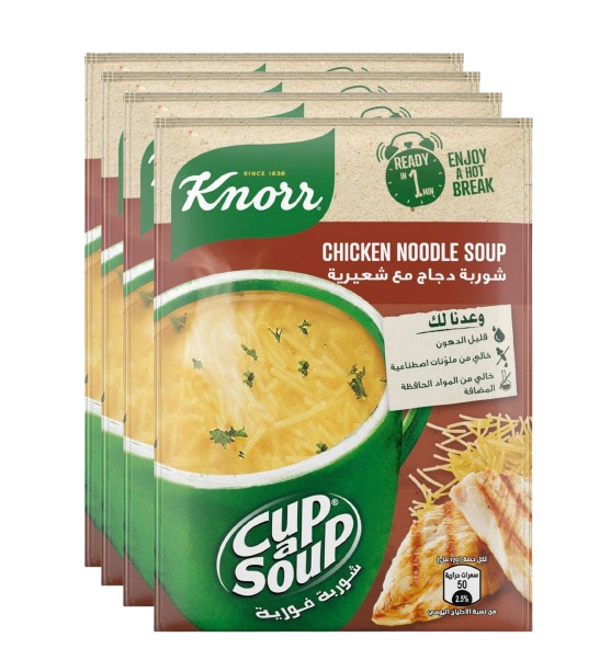 Knorr Cup A Soup Chicken Noodle Soup, 4x15g