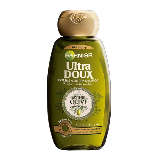 Garnier Ultra Doux Extreme Nutrition Shampoo with Mythic Olive Oil for Dry & Damaged Hair