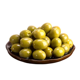 Green Olives Twisted In Oil 250g