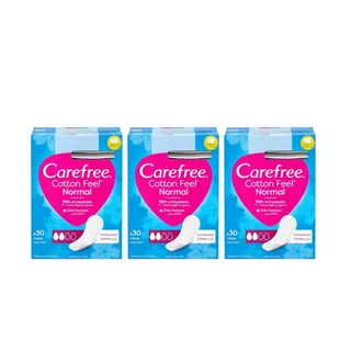 Carefree Breathable Pantyliners 30 Pcs 2+1 Free