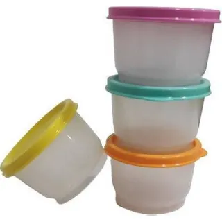 TL Plastic Utility Container, 4 Pieces, Multicolor