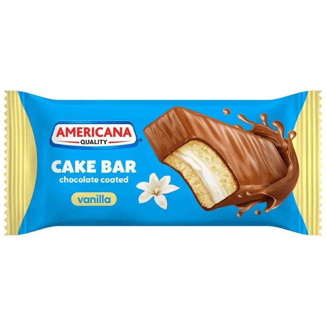 Americana Chocolate Coated Vanilla Cake Bar