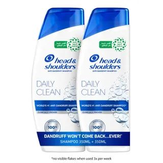 Head & Shoulders Daily Clean Anti-Dandruff Shampoo, 2x350ml