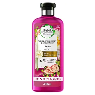 هيربال إيسنسز بيو رينيو بلسم شعر بنكهة الفراولة البيضاء والنعناع الحلو 400ml