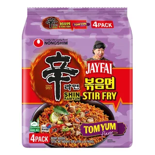 Nongshim Shin Ramyun Tom Yum Flavor Stir-Fry Noodles, 130g