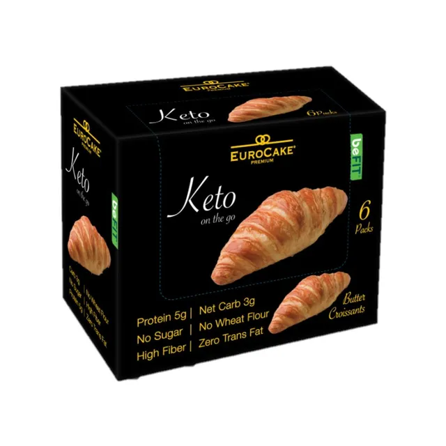 Befit Eurocake Keto Butter Croissant, 6x40g
