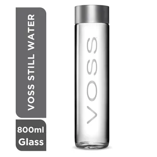 Voss Still Natural Mineral Water Glass Bottle, 800ml