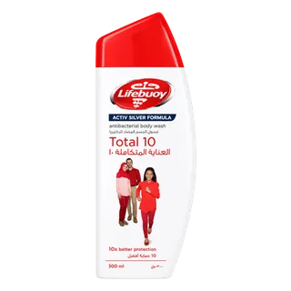 لايف بوي غسول جسم مضاد للبكتيريا توتال 10, 300ml