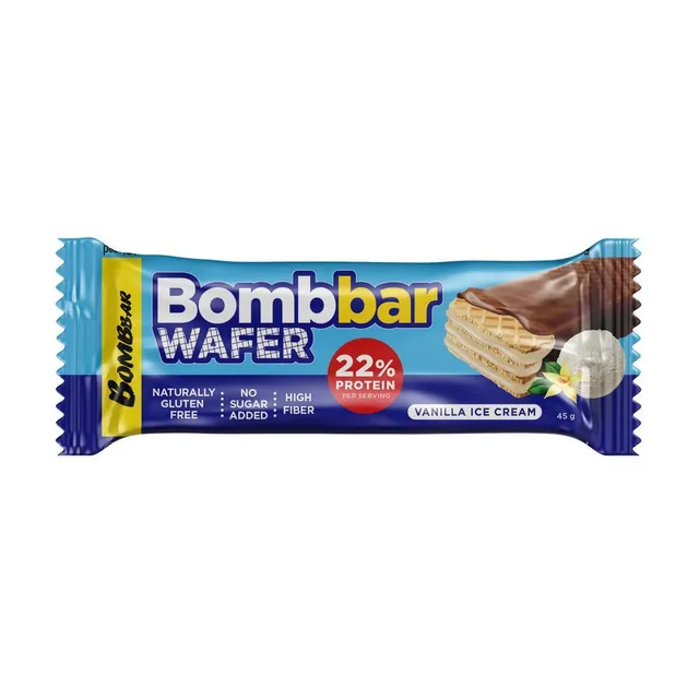 Bombbar Vanilla Ice Cream Protein Wafer, 45g