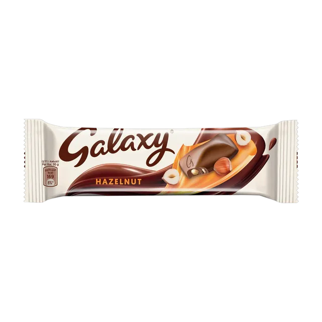 Galaxy Hazelnut Chocolate Bar, 30g