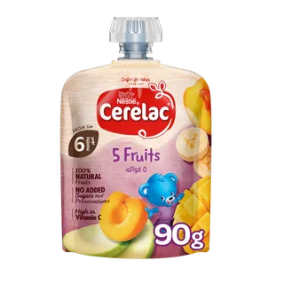 سيريلاك بيوريه فواكه 5 فواكه كيس، 90g