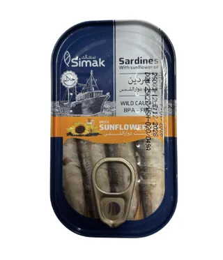 سيمك سردين مع زيت دوار الشمس 125g