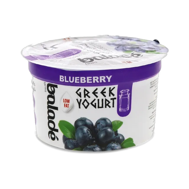 Balade Farms Low Fat Blueberry Greek Style Yoghurt, 180g