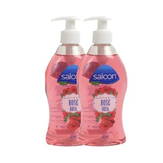 Saloon Liquid Hand Wash, Rose, 2 X 400 ml