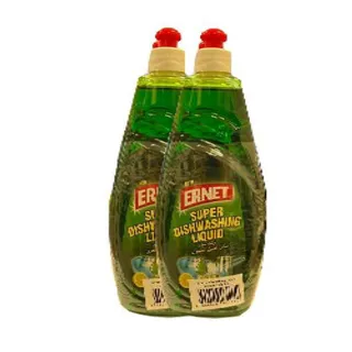 Ernet Dishwashing Liquid, Lemon, 2 X 750 g
