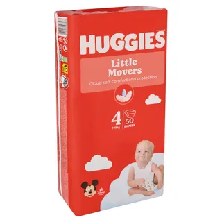 Huggies Little Movers Diapers 7-18kg, 50 Count