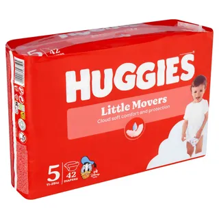 Huggies Little Movers Diapers 11-25kg, 42 Count