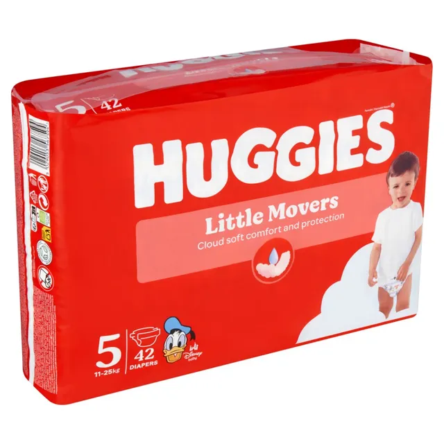 Huggies Little Movers Diapers 11-25kg, 42 Count