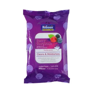Higeen Berry Gorgeous Wet Wipes, 15 Wipes