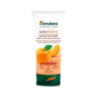 Himalaya Gentle Exfoliating Face Wash with Apricot & Aloe Vera for All Skin Types, 150ml